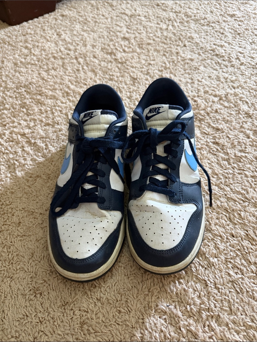 Nike Men’s Dunks  size 9.5 Sneaker in Navy, White & Light Blue